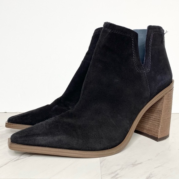 Vince Camuto Welland Black Suede Bootie 10M - Picture 1 of 13